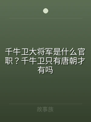 千牛卫大将军是什么官职？千牛卫只有唐朝才
