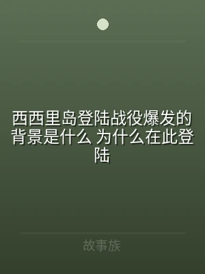 西西里岛登陆战役爆发的背景是什么 为什么
