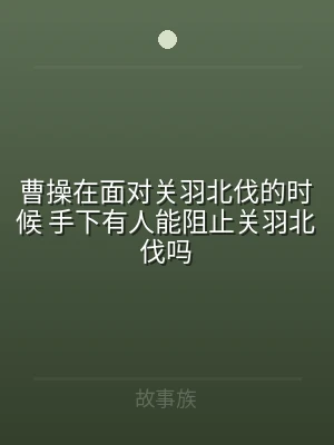曹操在面对关羽北伐的时候 手下有人能阻止