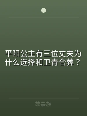 平阳公主有三位丈夫为什么选择和卫青合葬？
