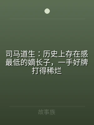 司马道生：历史上存在感最低的嫡长子，一手