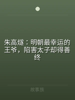 朱高燧：明朝最幸运的王爷，陷害太子却得善