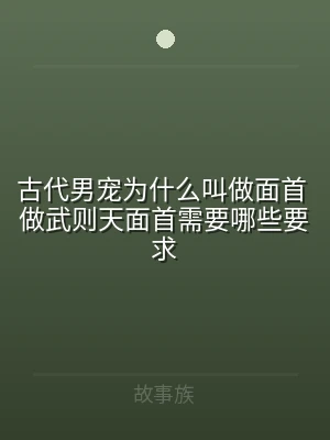 古代男宠为什么叫做面首 做武则天面首需要