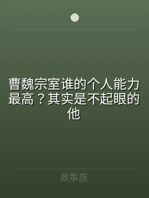 曹魏宗室谁的个人能力最高？其实是不起眼的