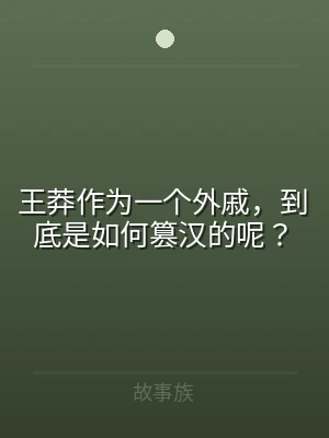 王莽作为一个外戚，到底是如何篡汉的呢？