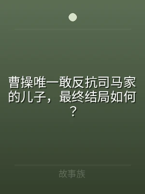 曹操唯一敢反抗司马家的儿子，最终结局如何