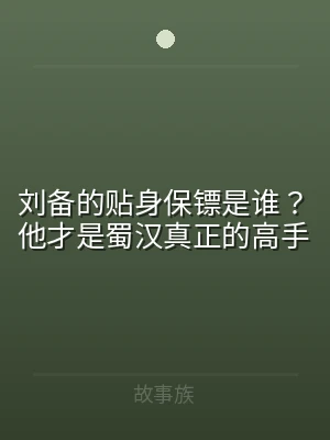 刘备的贴身保镖是谁？他才是蜀汉真正的高手