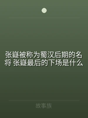张嶷被称为蜀汉后期的名将 张嶷最后的下场