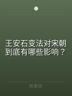 王安石变法对宋朝到底有哪些影响？