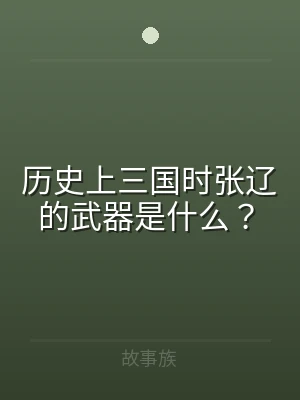 历史上三国时张辽的武器是什么？