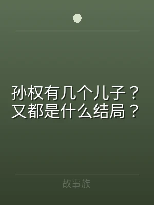 孙权有几个儿子？又都是什么结局？
