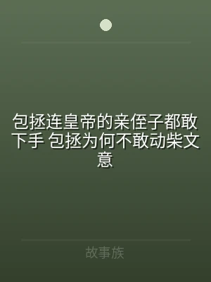 包拯连皇帝的亲侄子都敢下手 包拯为何不敢