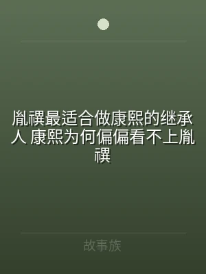 胤禩最适合做康熙的继承人 康熙为何偏偏看