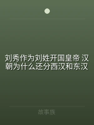 刘秀作为刘姓开国皇帝 汉朝为什么还分西汉