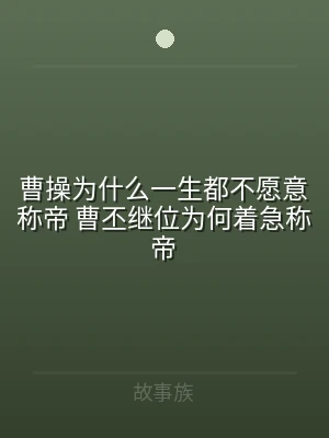 曹操为什么一生都不愿意称帝 曹丕继位为何