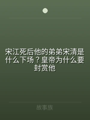 宋江死后他的弟弟宋清是什么下场？皇帝为什
