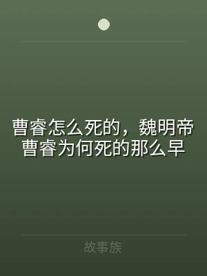 曹睿怎么死的，魏明帝曹睿为何死的那么早