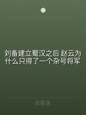 刘备建立蜀汉之后 赵云为什么只得了一个杂