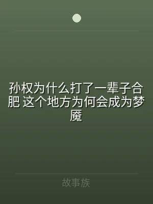 孙权为什么打了一辈子合肥 这个地方为何会