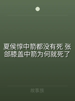 夏侯惇中箭都没有死 张郃膝盖中箭为何就死