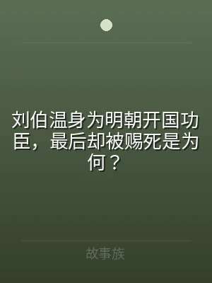 刘伯温身为明朝开国功臣，最后却被赐死是为