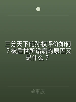 三分天下的孙权评价如何？被后世所诟病的原