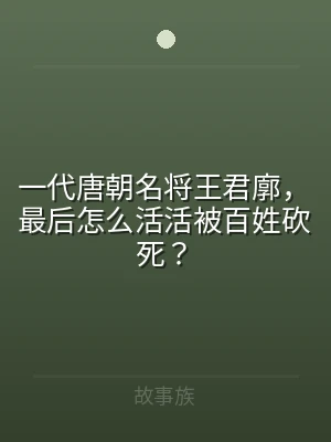 一代唐朝名将王君廓，最后怎么活活被百姓砍