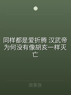同样都是爱折腾 汉武帝为何没有像胡亥一样
