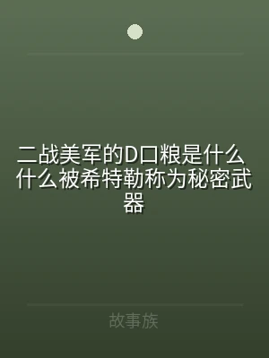 二战美军的D口粮是什么 什么被希特勒称为