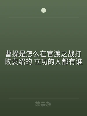曹操是怎么在官渡之战打败袁绍的 立功的人