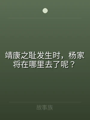 靖康之耻发生时，杨家将在哪里去了呢？