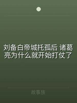 刘备白帝城托孤后 诸葛亮为什么就开始打仗