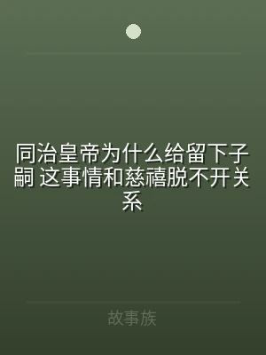 同治皇帝为什么给留下子嗣 这事情和慈禧脱