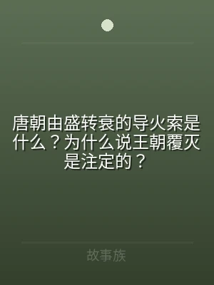 唐朝由盛转衰的导火索是什么？为什么说王朝