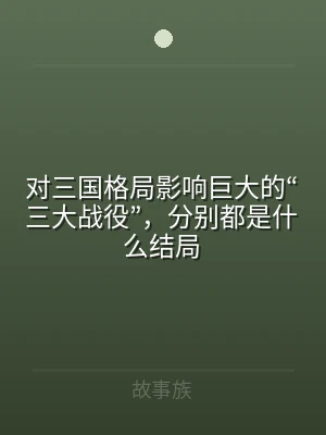 对三国格局影响巨大的“三大战役”，分别都