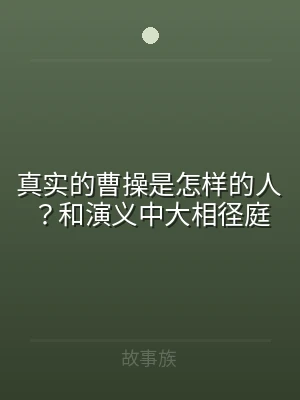 真实的曹操是怎样的人？和演义中大相径庭