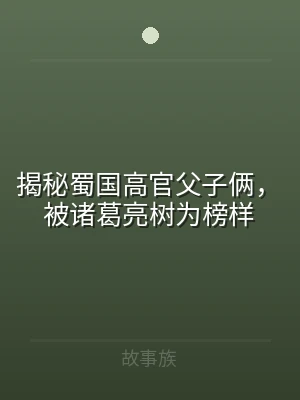 揭秘蜀国高官父子俩，被诸葛亮树为榜样