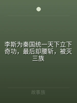 李斯为秦国统一天下立下奇功，最后却腰斩，