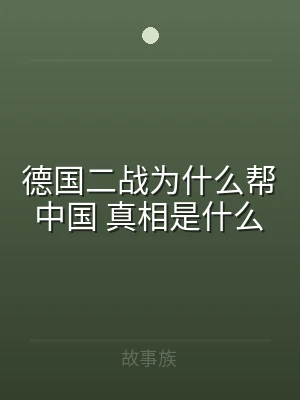 德国二战为什么帮中国 真相是什么