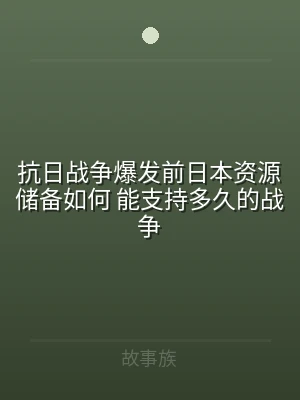 抗日战争爆发前日本资源储备如何 能支持多