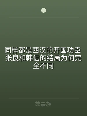 同样都是西汉的开国功臣 张良和韩信的结局