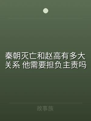 秦朝灭亡和赵高有多大关系 他需要担负主责