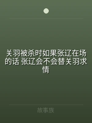 关羽被杀时如果张辽在场的话 张辽会不会替