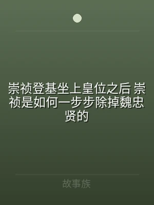 崇祯登基坐上皇位之后 崇祯是如何一步步除