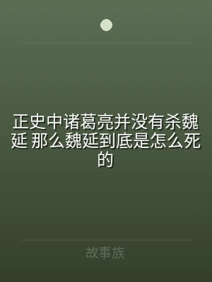 正史中诸葛亮并没有杀魏延 那么魏延到底是
