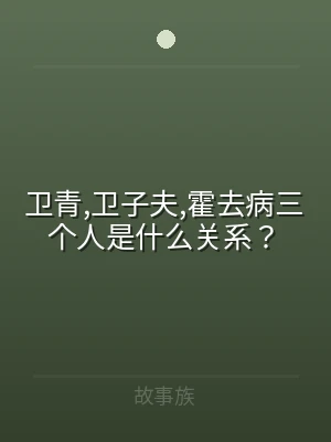 卫青,卫子夫,霍去病三个人是什么关系？