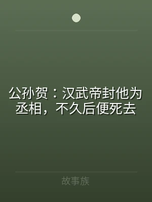 公孙贺：汉武帝封他为丞相，不久后便死去