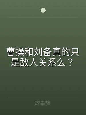 曹操和刘备真的只是敌人关系么？