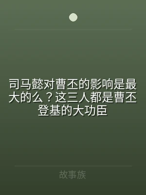 司马懿对曹丕的影响是最大的么？这三人都是