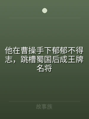 他在曹操手下郁郁不得志，跳槽蜀国后成王牌